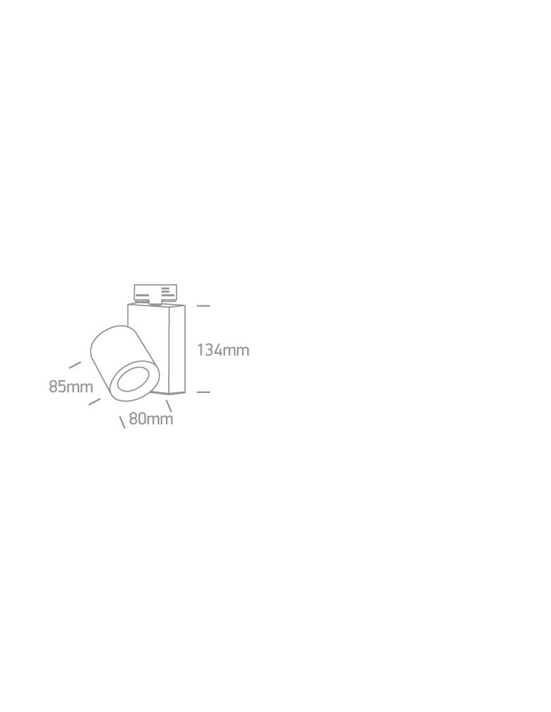 Oświetlenie szynowe - One Light biały reflektor na szynę 20W Kipseli 65519T/B - produkt kolory-swiatla.pl 2
