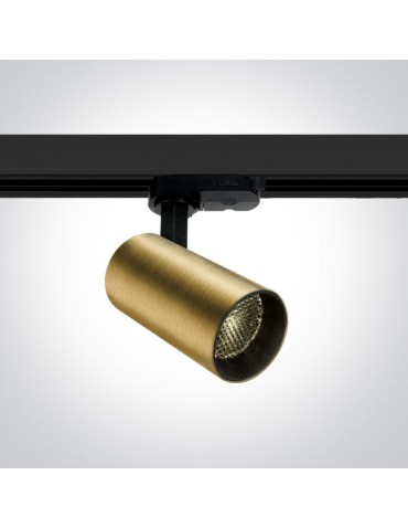 One Light reflektor mosiądz na szynę Markos 65524T/BBS/W