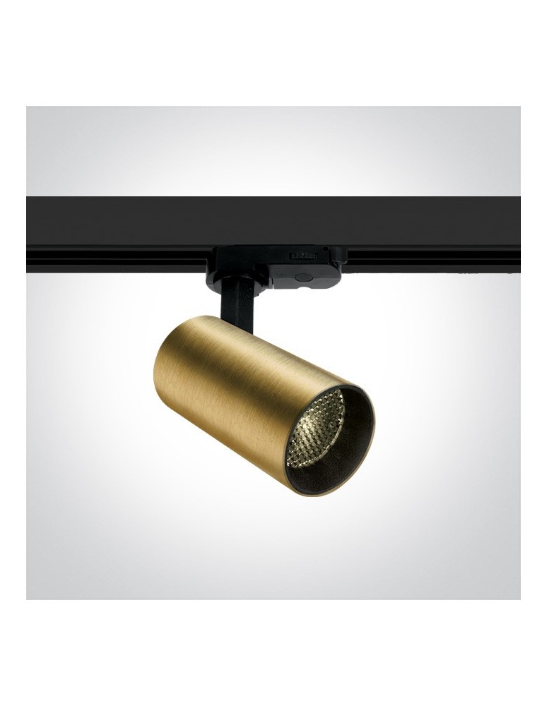 Oświetlenie szynowe - One Light reflektor mosiądz na szynę Markos 65524T/BBS/W - produkt kolory-swiatla.pl 1