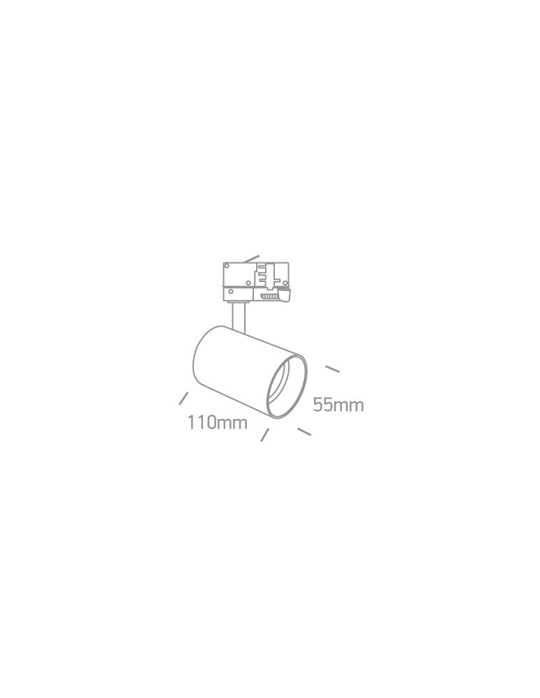 Oświetlenie szynowe - One Light reflektor mosiądz na szynę Markos 65524T/BBS/W - produkt kolory-swiatla.pl 2