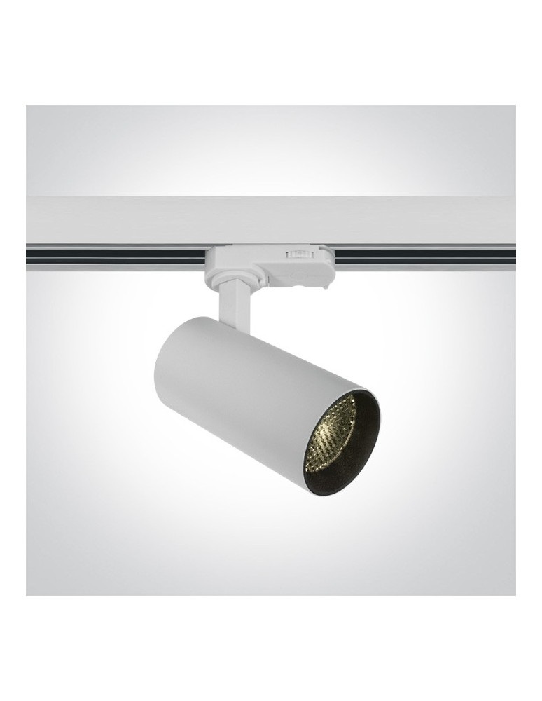 Oświetlenie szynowe - One Light reflektor mosiądz na szynę Markos 65524T/W/W - produkt kolory-swiatla.pl 1