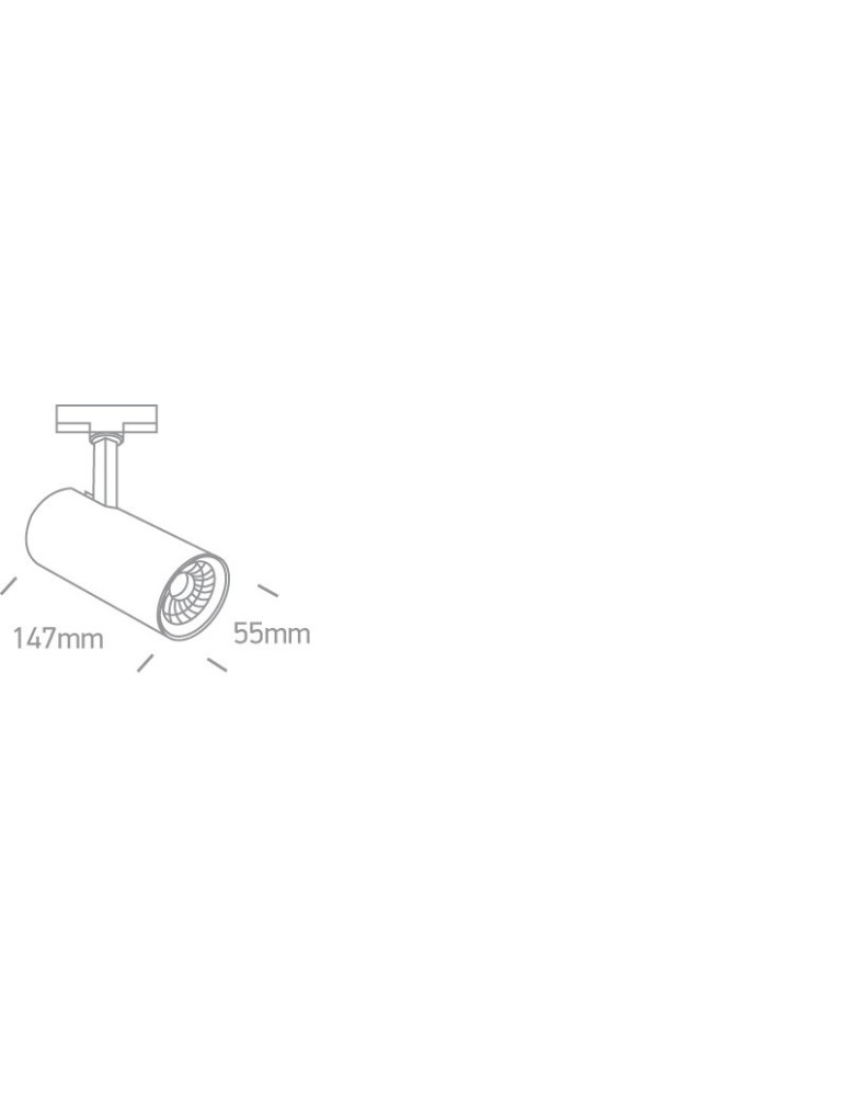 Oświetlenie szynowe - One Light biały reflektor na szynę Skalitina 65642AT/W/C - produkt kolory-swiatla.pl 4