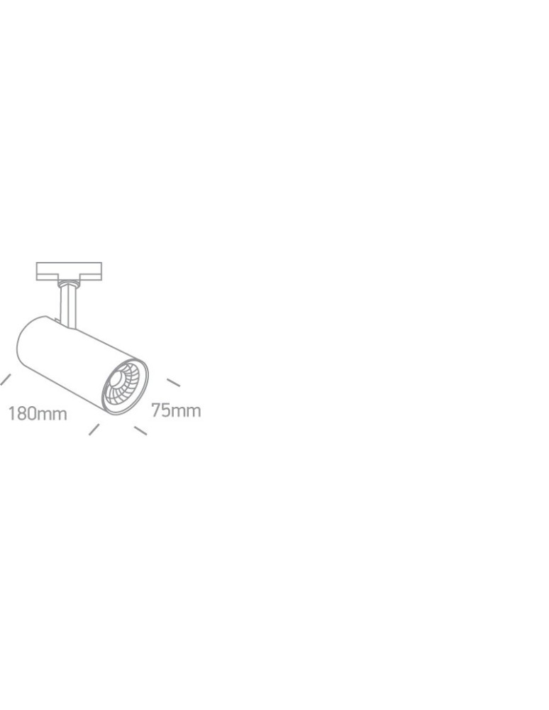 Oświetlenie szynowe - One Light reflektor LED biały na szynę 20W Skalitina 2 65642BT/W/C - produkt kolory-swiatla.pl 4