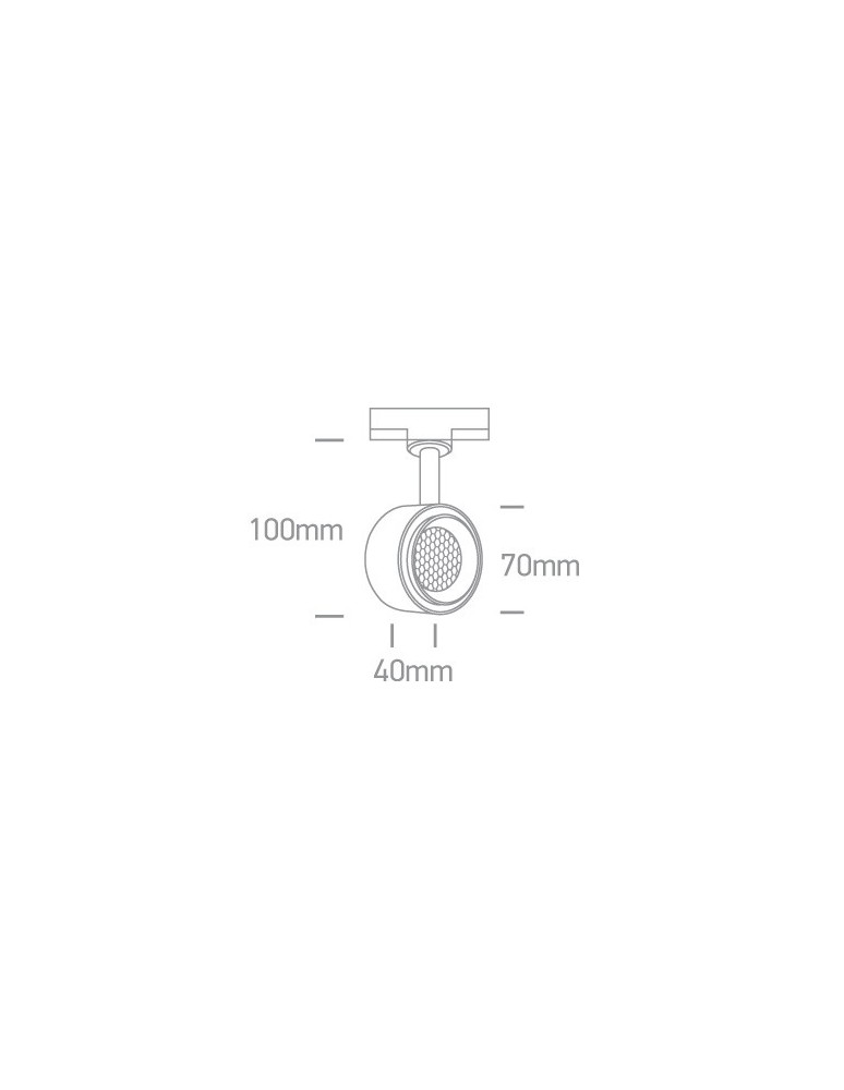 Oświetlenie szynowe - One Light reflektor LED czarny 8W Kinigos 65644T/B/W - produkt kolory-swiatla.pl 2