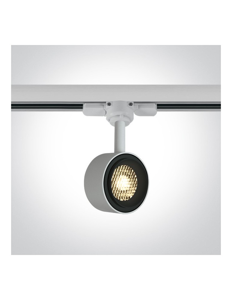 Oświetlenie szynowe - One Light reflektor LED biały 8W Kinigos 65644T/W/W - produkt kolory-swiatla.pl 1