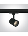 One Light reflektor czarny LED na szynę Lampiri 65646T/B/W