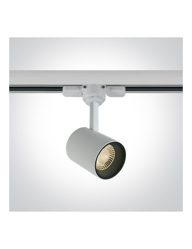 Oświetlenie szynowe - One Light reflektor czarny LED na szynę Lampiri 65646T/W/W - produkt kolory-swiatla.pl 1