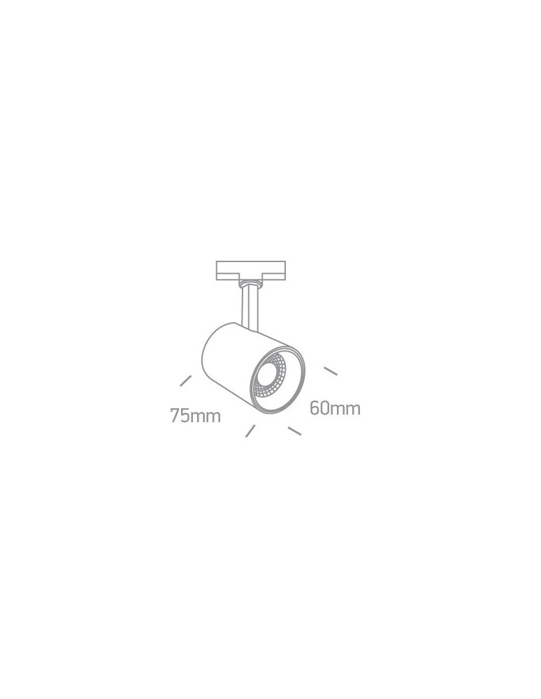 Oświetlenie szynowe - One Light reflektor czarny LED na szynę Lampiri 65646T/W/W - produkt kolory-swiatla.pl 2