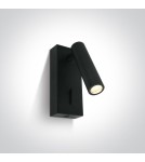 Kinkiety do czytania - One Light lampa nocna z regulacją Kandila 65746/B/W - product 1