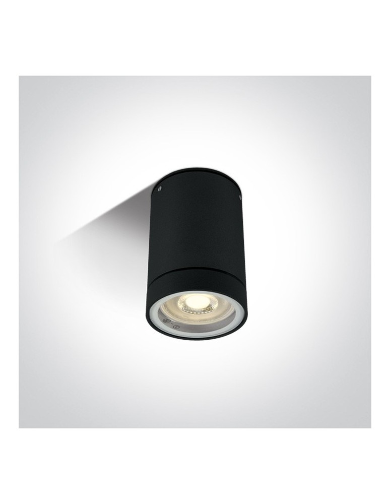 Lampy zewnętrzne sufitowe - One Light lampa sufitowa czarna Lido 67130C/B IP54 - produkt kolory-swiatla.pl 1