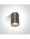 One Light lampa sufitowa brąz Lido 67130C/BR IP54