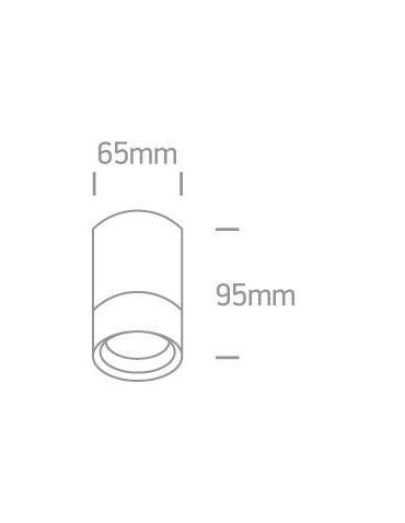 One Light lampa sufitowa brąz Lido 67130C/BR IP54 - produkt 2