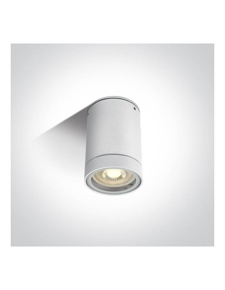 Lampy zewnętrzne sufitowe - One Light lampa sufitowa biała Lido 67130C/W IP54 - produkt kolory-swiatla.pl 1