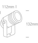 Reflektory i naświetlacze zewnętrzne - One Light reflektor do ogrodu czarny Martino 67198G/B IP65 - product 3