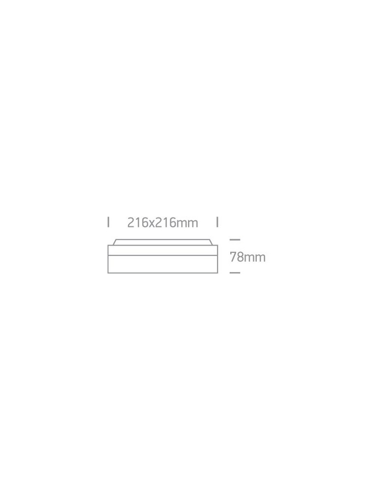 Lampy zewnętrzne sufitowe - One Light plafon kwadrat zewnętrzny Kronia 67208/W IP54 - product kolory-swiatla.pl 2