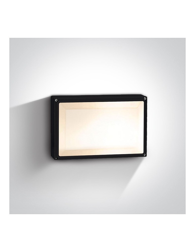 Kinkiety zewnętrzne - One Light plafon prostokąt Soros 67208B/B IP54 - produkt kolory-swiatla.pl 1