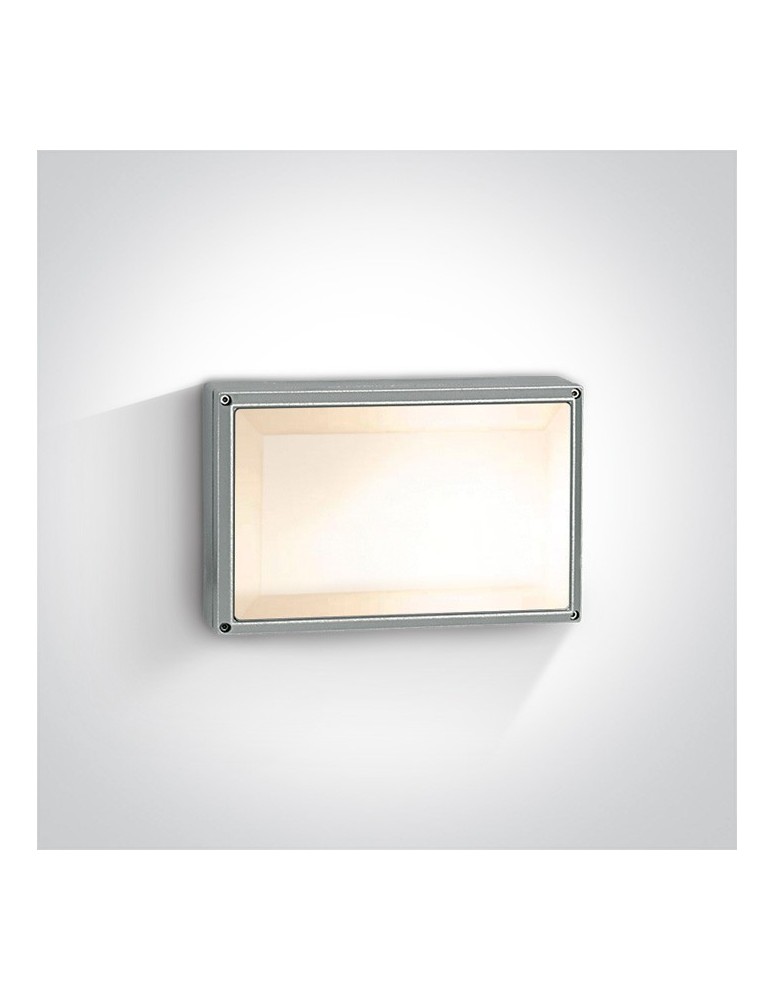 Kinkiety zewnętrzne - One Light plafon prostokąt Soros 67208B/G IP54 - produkt kolory-swiatla.pl 1