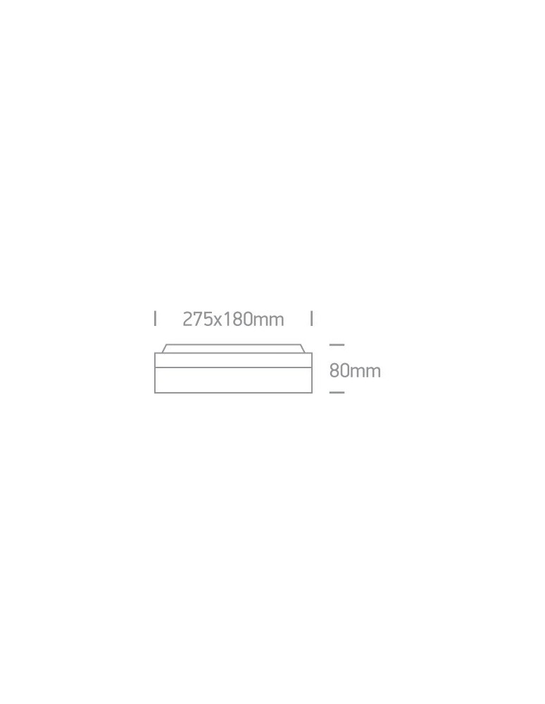 Kinkiety zewnętrzne - One Light plafon prostokąt Soros 67208B/G IP54 - produkt kolory-swiatla.pl 2