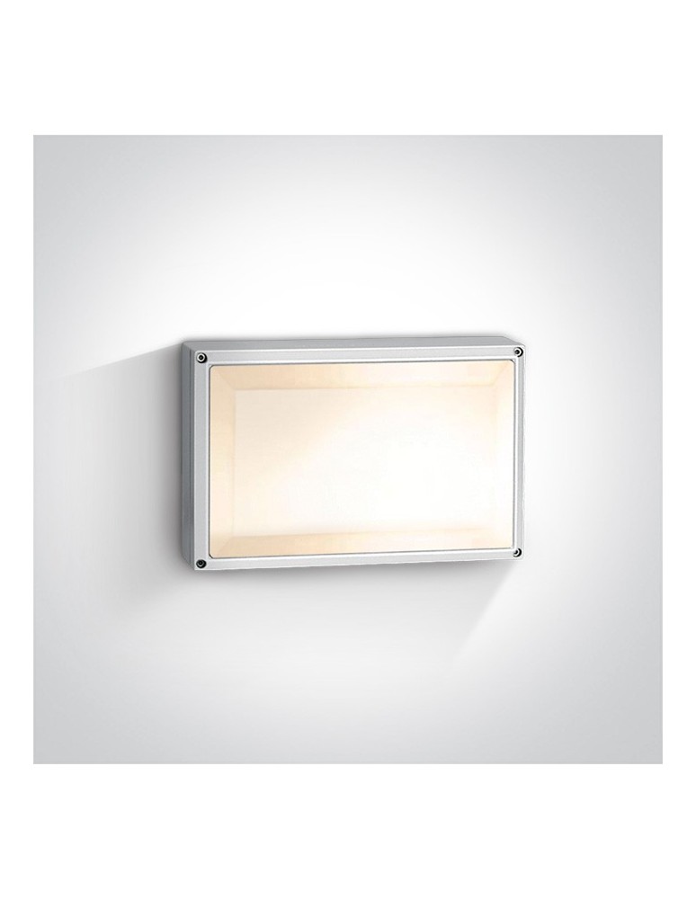 Kinkiety zewnętrzne - One Light plafon prostokąt Soros 67208B/W IP54 - produkt kolory-swiatla.pl 1
