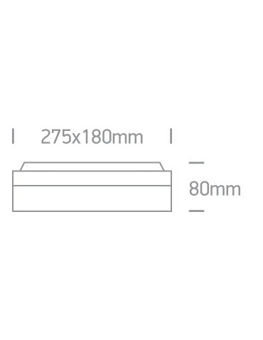 One Light plafon prostokąt Soros 67208B/W IP54 - produkt 2