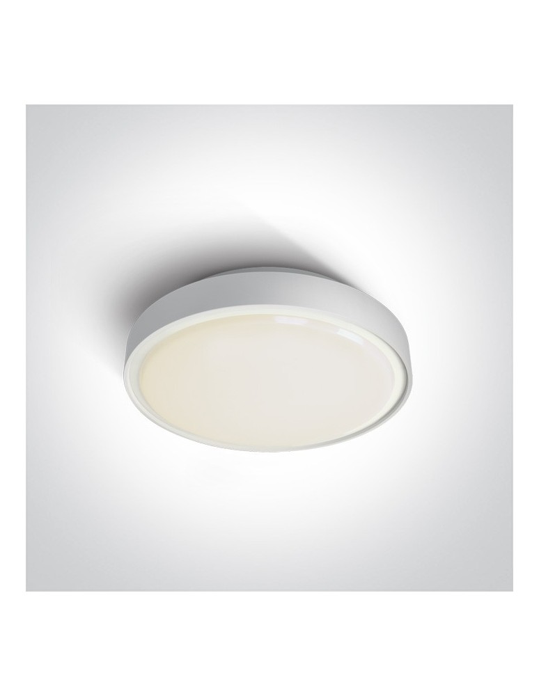 Lampy zewnętrzne sufitowe - One Light plafon LED zewnętrzny Poka 2 67280AN/W/W IP65 - produkt kolory-swiatla.pl 1
