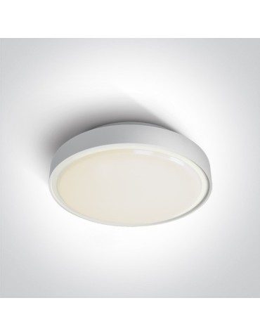 One Light plafon LED okrągły 36cm Poka 3 67280BN/W/W IP65