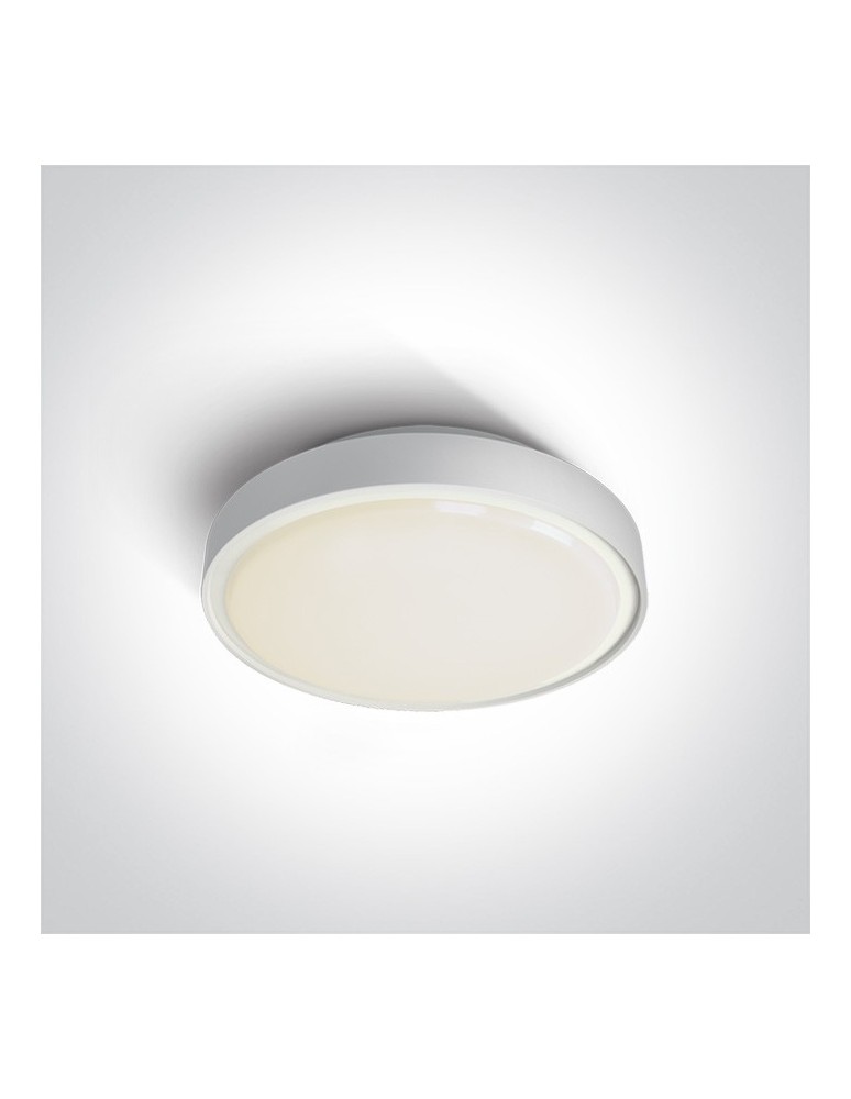 Lampy zewnętrzne sufitowe - One Light plafon na zewnątrz biały 26cm Rafti 67280E/AN IP65 - produkt kolory-swiatla.pl 1