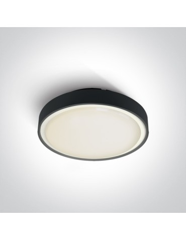 One Light plafon LED na zewnątrz czarny 30cm Rafti 2 67280EA/AN IP65