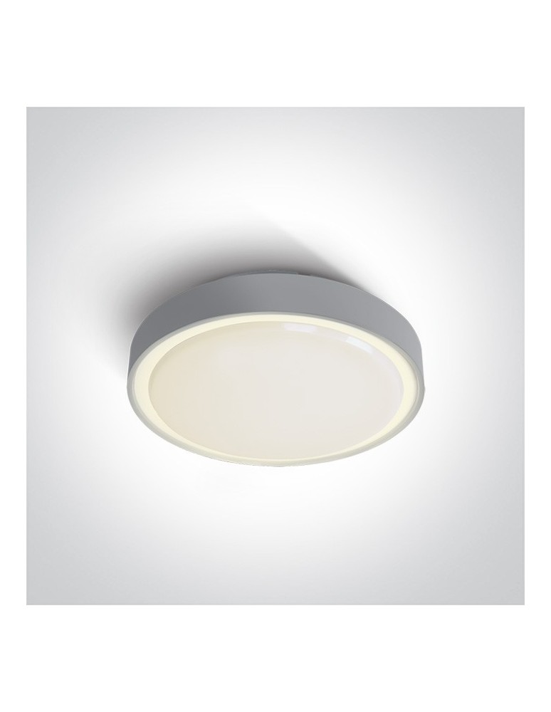 Lampy zewnętrzne sufitowe - One Light plafon LED na zewnątrz szary 30cm Rafti 2 67280EA/AN IP65 - produkt kolory-swiatla.pl 1