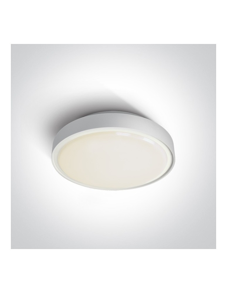 Lampy zewnętrzne sufitowe - One Light plafon LED na zewnątrz biały 30cm Rafti 2 67280EA/AN IP65 - produkt kolory-swiatla.pl 1