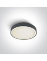 One Light plafon do montażu na ogrodzie 26 cm Poka 67280N/AN/W IP65