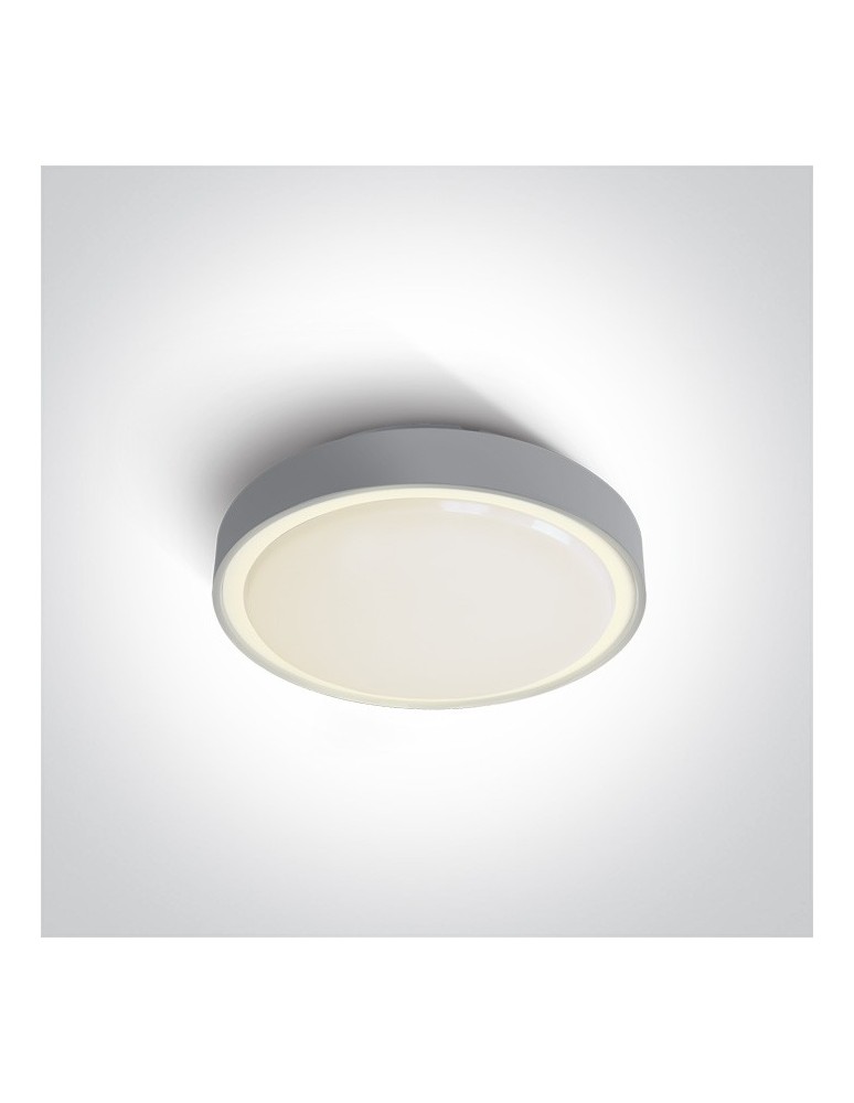 Lampy zewnętrzne sufitowe - One Light plafon do montażu na ogrodzie 26 cm Poka 67280N/G/W IP65 - produkt kolory-swiatla.pl 1