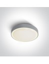 One Light plafon do montażu na ogrodzie 26 cm Poka 67280N/G/W IP65
