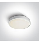 Lampy zewnętrzne sufitowe - One Light plafon do montażu na ogrodzie 26 cm Poka 67280N/W/W IP65 - product 1