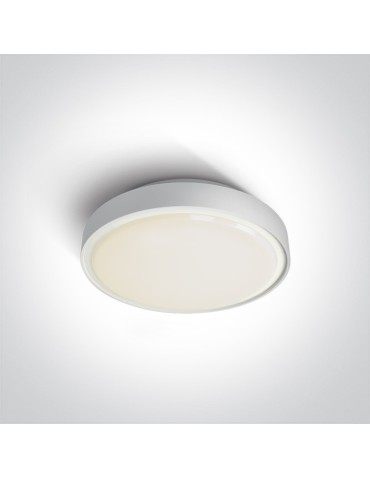 One Light plafon do montażu na ogrodzie 26 cm Poka 67280N/W/W IP65