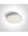 One Light plafon do montażu na ogrodzie 26 cm Poka 67280N/W/W IP65