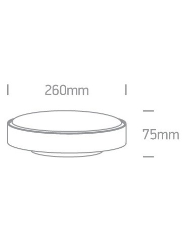 One Light plafon do montażu na ogrodzie 26 cm Poka 67280N/W/W IP65 - produkt 2