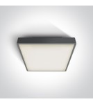 Lampy zewnętrzne sufitowe - One Light plafon LED kwadratowy na zewnątrz 30x30 Pirnari 2 67282AN/AN/W IP65 - product 1
