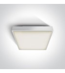 Lampy zewnętrzne sufitowe - One Light plafon LED kwadratowy na zewnątrz 30x30 Pirnari 2 67282AN/W/W IP65 - product 1