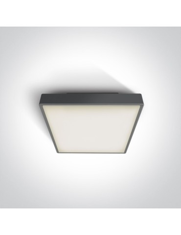 One Light plafon na zewnątrz kwadratowy 22x22cm Miladeza 67282E/AN IP65