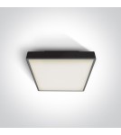 Lampy zewnętrzne sufitowe - One Light plafon na zewnątrz kwadratowy 22x22cm Miladeza 67282E/B IP65 - product 1