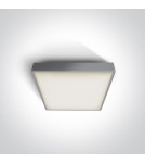 Lampy zewnętrzne sufitowe - One Light plafon na zewnątrz kwadratowy 22x22cm Miladeza 67282E/G IP65 - product 1