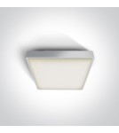 Lampy zewnętrzne sufitowe - One Light plafon na zewnątrz kwadratowy 22x22cm Miladeza 67282E/W IP65 - product 1