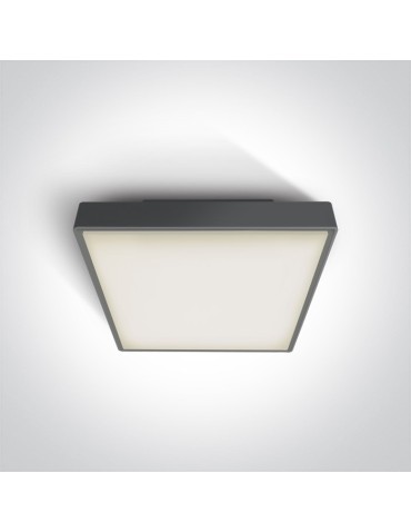One Light plafon kwadratowy 30 cm na zewnątrz Warkiza 67282EA/AN IP65