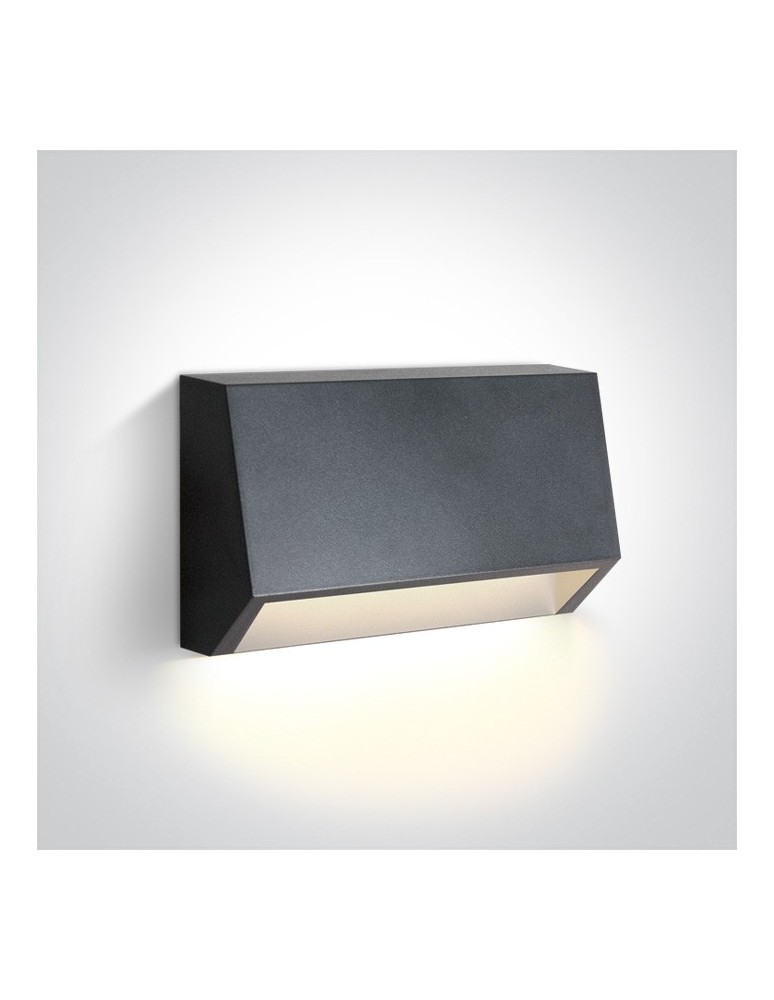 Lampy do oświetlania ścieżek - One Light kinkiet LED odporny na pogodę dom ogród Diminio 67386A/AN/W IP65 - produkt kolory-swiatla.pl 1