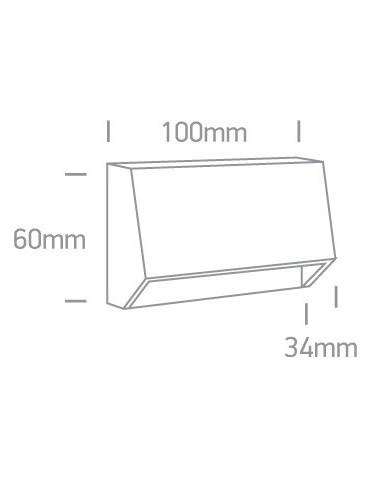 One Light kinkiet LED odporny na pogodę dom ogród Diminio 67386A/AN/W IP65 - product 2