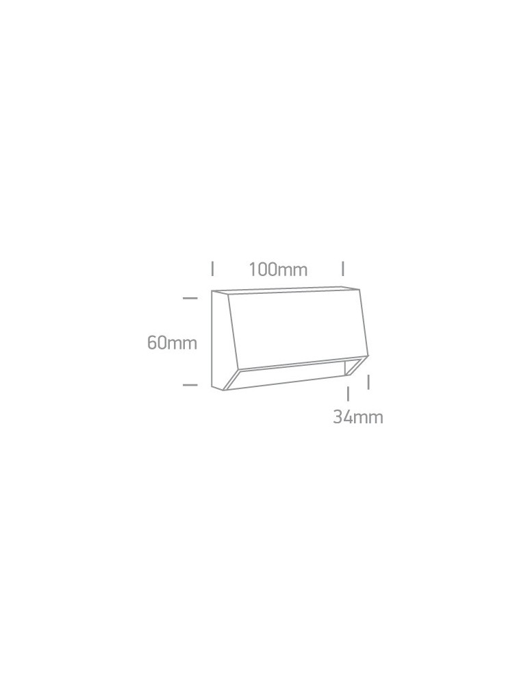 Lampy do oświetlania ścieżek - One Light kinkiet LED odporny na pogodę dom ogród Diminio 67386A/AN/W IP65 - product kolory-swiatla.pl 2