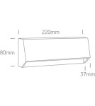Lampy do oświetlania ścieżek - One Light kinkiet LED odporny na pogodę dom ogród Diminio 67386C/W/W IP65 - produkt 2