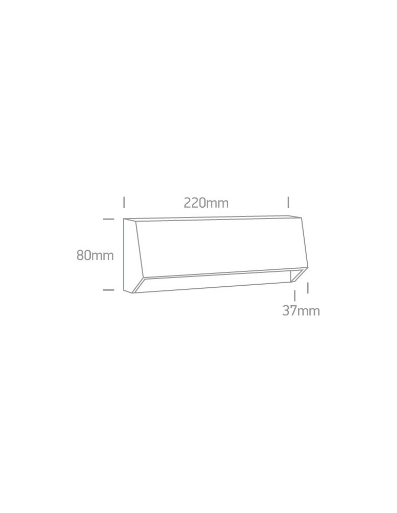 Lampy do oświetlania ścieżek - One Light kinkiet LED odporny na pogodę dom ogród Diminio 67386C/W/W IP65 - produkt kolory-swiatla.pl 2