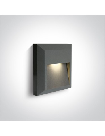 One Light kinkiet LED dom ogród elewacja Kesario 67388B/AN/W IP65